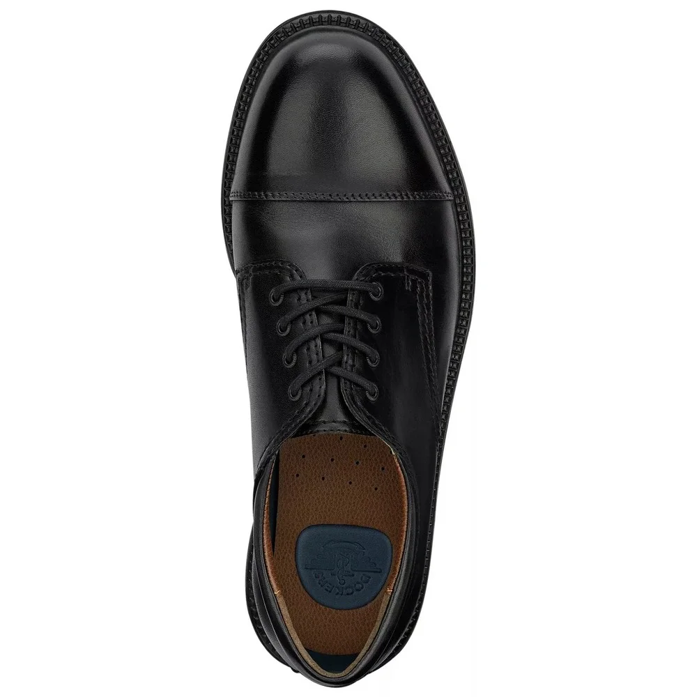 Dockers Gordon Mens Black Leather Cap Toe Oxford Dress Shoes Size 10 NEW